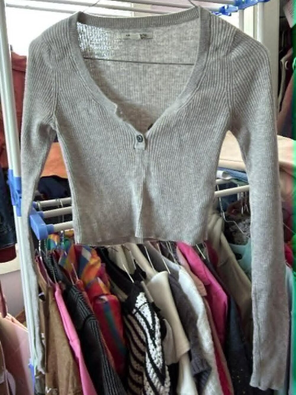 Long sleeve ribbed crop